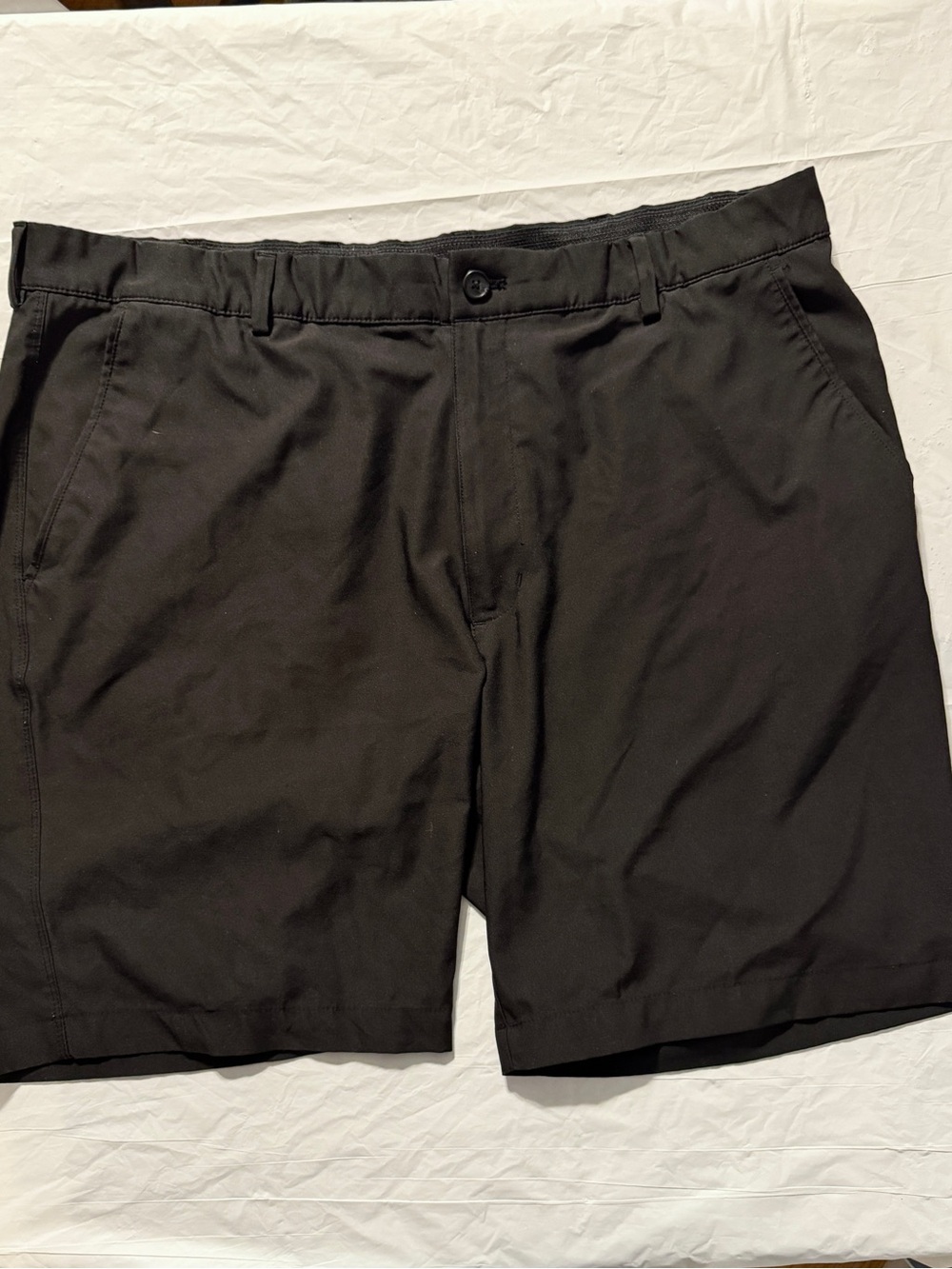 Greg Norman Men's Golf Shorts Size 40 Black Performance Stretch Front Casual